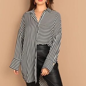Black & White Striped Top